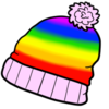 Rainbow Winter Hat
