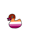 Alt Lesbian Pride Ducky