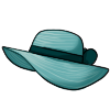 Teal Sun Hat
