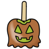 Spooky Caramel Apple